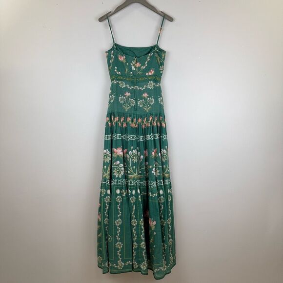 Agua Bendita Green Floral Maxi Dress - Picture 6 of 11